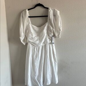 New York & Company White Mini Dress